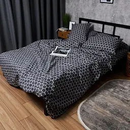 Комплект постільної білизни Moon&Star Бязь Gold Люкс Black Nectar King Size 220x240 наволочки 4х70х70 - мініатюра 3
