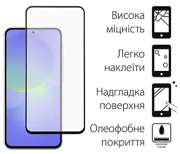 Чохол до мобільного телефона Dengos Kit Samsung Galaxy A36 5G Soft + glass (Black) (DG-KM-140) - мініатюра 3