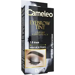Крем-фарба для брів Delia Cosmetics Cameleo відтінок 1.0 Чорна 15 мл - мініатюра 2