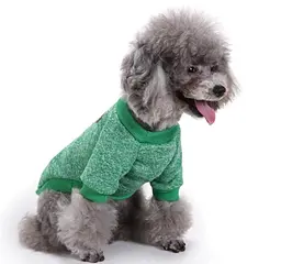 Кофта для собак та котів EcoToys Green M ряба зелена A: 30 см B: 37 см C: 24 см M-7070 - мініатюра 3