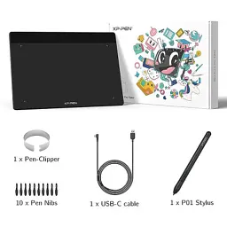 Графічний планшет XP-Pen Deco Fun Black (Deco Fun L_BK) - мініатюра 3
