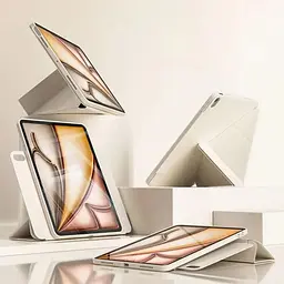 Обкладинка BeCover Ultra Slim Origami Flex з кріпленням Apple iPad Air 11" M2/M3 2024/2025 Beige (712976) - мініатюра 4