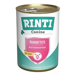 Дієтичний вологий корм Rinti Canine Veterinary Diabetes mit Huhn РИНТІ ДІАБЕТ КУРКА для собак з цукровим діабетом та ожирінням, банку 400 г