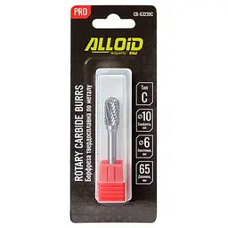 Борфреза Alloid Building Tools твердосплавна по металу тип C 10 мм (CB-63239C) - мініатюра 4