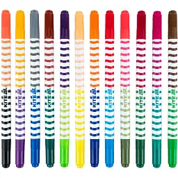 Фломастери двосторонні Kite Creative 12 шт. (K-1151) - мініатюра 3