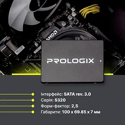 Накопичувач SSD ProLogix Sata 2.5 240GB S320 TLC 250 256 (PRO240GS320) Б/в - мініатюра 6