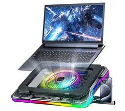 Охолоджувальна підставка для ноутбука до 19 дюймів GamePro GPCP-950 1xfans - мініатюра 2