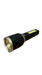 Ліхтар ручний світлодіодний з АКБ 18650 COB у ручці та USB (2202B) 