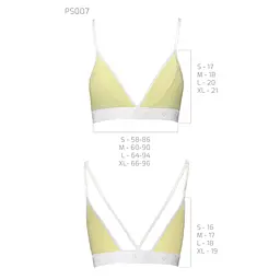 Спортивний топ з подвійними бретелями Passion PS007 TOP S, yellow - мініатюра 5