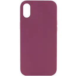 Чохол Silk Full Protective (AA) NO LOGO для Apple iPhone XS Max (6.5") Бордовий / Plum