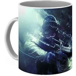 Кухоль GeekLand КС:ГО CS:GO Контр Страйк Snowy CS:GO 03.153 330 мл білий - мініатюра 3