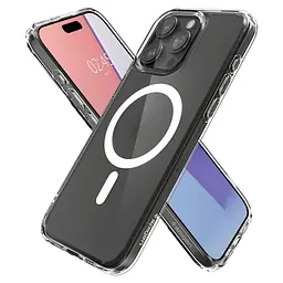 Чохол до мобільного телефона Spigen iPhone 15 Pro Max Ultra Hybrid MagFit Frost Clear (ACS06580) - мініатюра 4