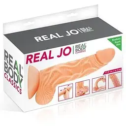 Фалоімітатор із рухомою крайньою плоттю Real Body - Real JO - мініатюра 3
