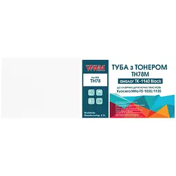 Туба з тонером WWM для KYOCERA FS-1035/1135 аналог TK-1140 Black ( 7200 ст.) (TH78) з чипом