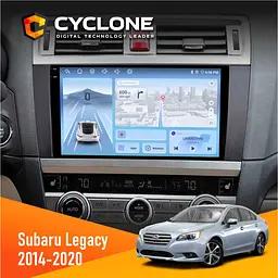 Штатна магнітола Subaru Legacy 2014-2020 Cyclone C9-012 4x64, DSP, 4G Cyclone (НФ-00008030)