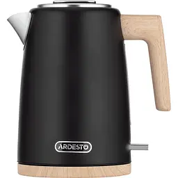 Електрочайник Ardesto Wood Modern 1.7 л метал матовий Strix чорний kuh0015383