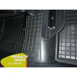 Автомобільні килимки в салон ВАЗ Lada Kalina 04 Granta 11 борт 3-5 см Чорні (Avto-Gumm) - мініатюра 10