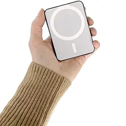 Зовнішній павербанк Remax 5000 mAh 20W RPP-509 MagSafe зі швидкою зарядкою PD+QC USB-C, Чорний - мініатюра 7