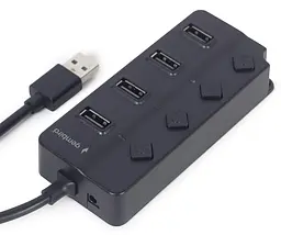 USB-Хаб Gembird UHB-U2P4P-01 на 4 порти USB 2.0 (UHB-U2P4P-01) - мініатюра 2