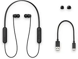 Навушники бездротові Sony WI-C200 Black - мініатюра 7