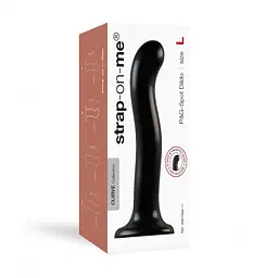 Фалоімітатор Strap-On-Me Dildo Plug PG L 18 см чорний - мініатюра 4