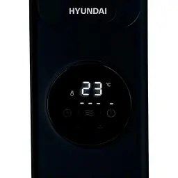 Обігрівач масляний Hyundai H11HTRB, 23м2, 2300Вт, електр. кер-ння, 11 секцій, пульт ДК, чорний - мініатюра 2