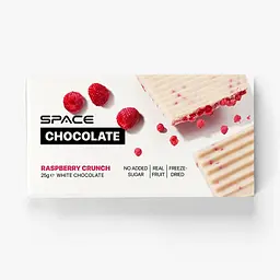 Білий шоколад Spacefood Space Chocolate Raspberry Crunch, 25 грам - Малина