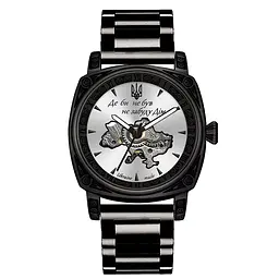 Чоловічий наручний годинник 021-3D Де б не був Black-White Steel Awarder acs0031959