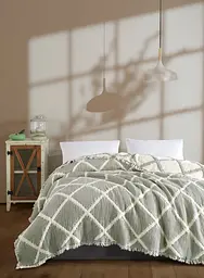 Муслінове покривало Moss Ivory Yesil 230х250 см Moss Home pbe0051372 - мініатюра 1