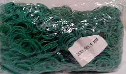 Банківські гумки, Plast, №25, зелені, 1,2 мм, діаметр 25 мм, 1 кг, для пакування та в'язання зелені