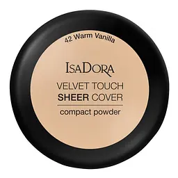 Компактна пудра IsaDora Velvet Touch Sheer Cover відтінок 42 (Warm Vanilla) 10 г (551373) - мініатюра 2