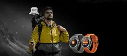 Mibro Смарт-часи GS Explorer S 48мм, 1.32", 466x466, AMOLED, BT 5.3, Dual-band GPS, 10 ATM, титан-силикон - мініатюра 5