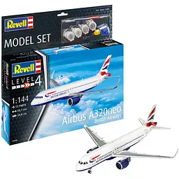Збірна модель літака Revell Набір Airbus A320neo British Airways рівень 4 масштаб 1:144, 66 деталей (RVL-63840) - мініатюра 6