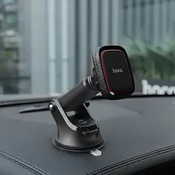Магнітний автотримач для смартфона, утримувач телефону в машину на присосці Hoco CA42 - мініатюра 2