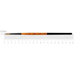 Пензель синтетика кругла FLAME 1368R №5 коротка ручка Rosa
