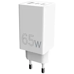 Зарядний пристрій Sigma 2xUSB-C PD65 Вт + 1xUSB QC3.0 GaN X-power PS65-01 білий (4827798637715) - мініатюра 6