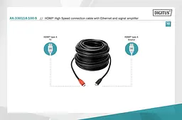 Кабель HDMI 10M AK-330118-100-S DIGITUS by ASSMANN - мініатюра 3