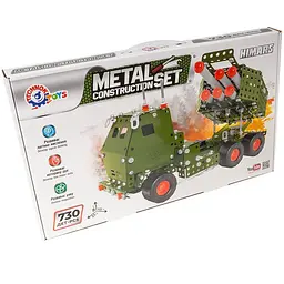 Конструктор для дітей Металевий Himars ТехноК 730 Деталей - мініатюра 5
