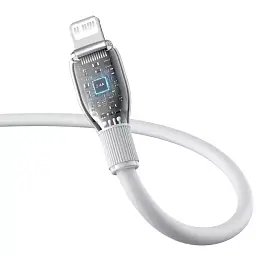 Кабель Baseus Pudding Series Fast Charging Cable Type-C to Lightning 20W 2m P10355701221-01 White - мініатюра 5