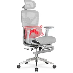 Кресло с массажным эффектом Mealux M6 Air Massage Grey (арт. HF-M6 M/G)