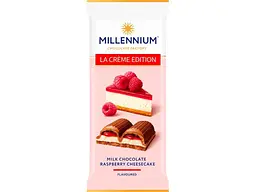 Шоколад MILLENNIUM 100г Millennium La Creme Edition мол з кремов та малиновою нач