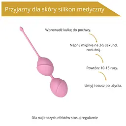 Вагінальні кульки Erospace Sweet Play A11, 19.6 см, рожевий - мініатюра 6