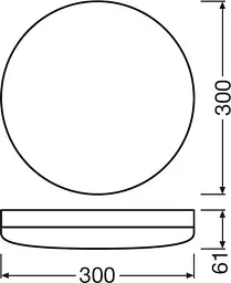 Osram Світильник SF COMPACT IK10 300 24 W 4000K IP65 WT - мініатюра 3