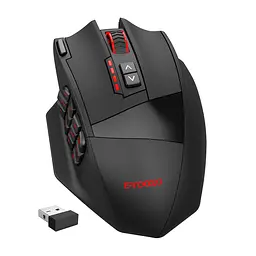 Миша бездротова ігрова з акумулятором та підсвічуванням 2.4 gHz E-YOOSO X33 Black - мініатюра 2