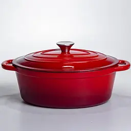 Гусятниця чавунна з емальованим покриттям 4 л, червоний Yongkang HP-FLG-18 RED