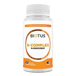 B-комплекс, B-complex, 100 капсул Biotus vit0001346