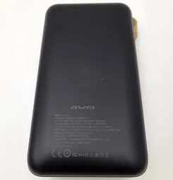 Power Bank 60000mAh зі наскрізною зарядкою портативна батарея для смартфона планшета роутера USB зовнішній акумулятор повербанк із швидкою зарядкою 22.5W ліхтариком та дисплеєм AWEI P101K - мініатюра 4