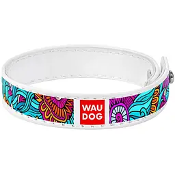Браслет Waudog Design Літо, шкіра, 18-20х1,5 см, білий