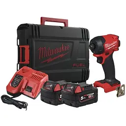 Шуруповерт ударний гідравлічний акумуляторний безщітковий MILWAUKEE, M18 FIDRQ-502X, 113Нм