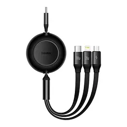 Кабель тройной Baseus Bright Mirror 2 USB to M + L + C 3.5A 1.1m 3-in-1 (CAMJ010201)